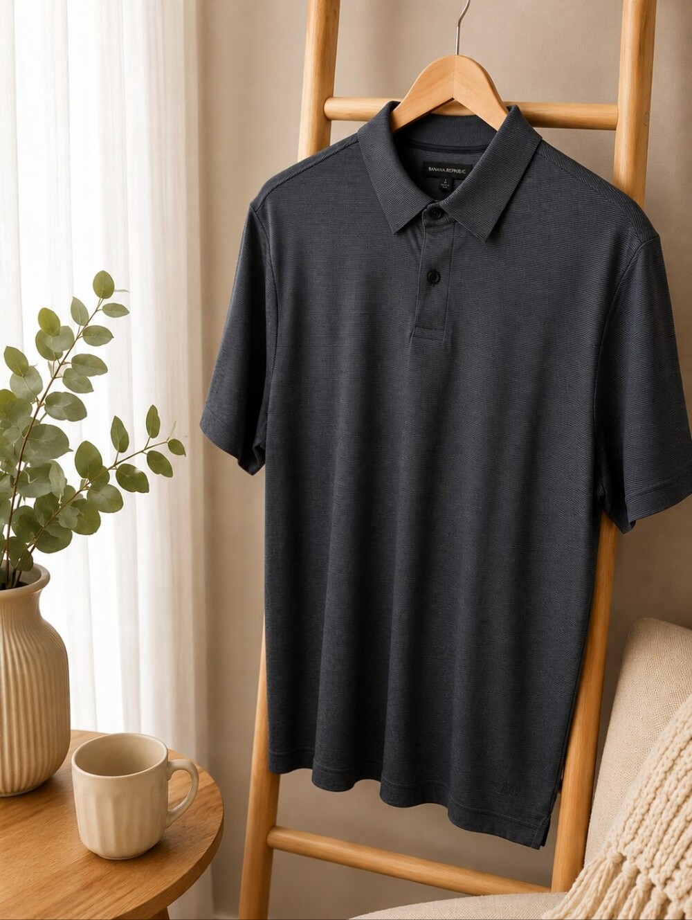 Banana Republic Blue Men's Polo Shirt